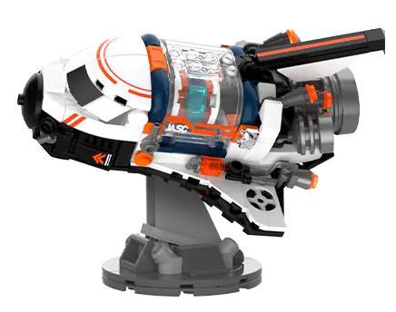 Hộp bộ lắp ráp Tàu con thoi JAKI JK8507, quà tặng ý nghĩa cho bé trai 8 tuổi yêu thích không gian.