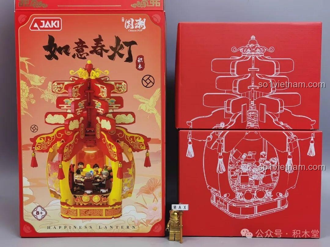 Họa tiết trên chậu hoa Lão Mai JAKI