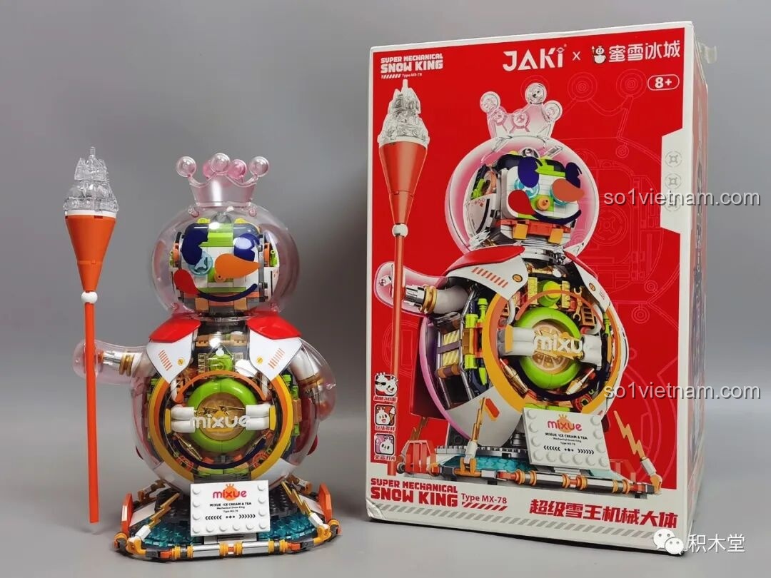 Chi tiết phần thân tròn của JAKI X Mixue Siêu Tuyết Vương