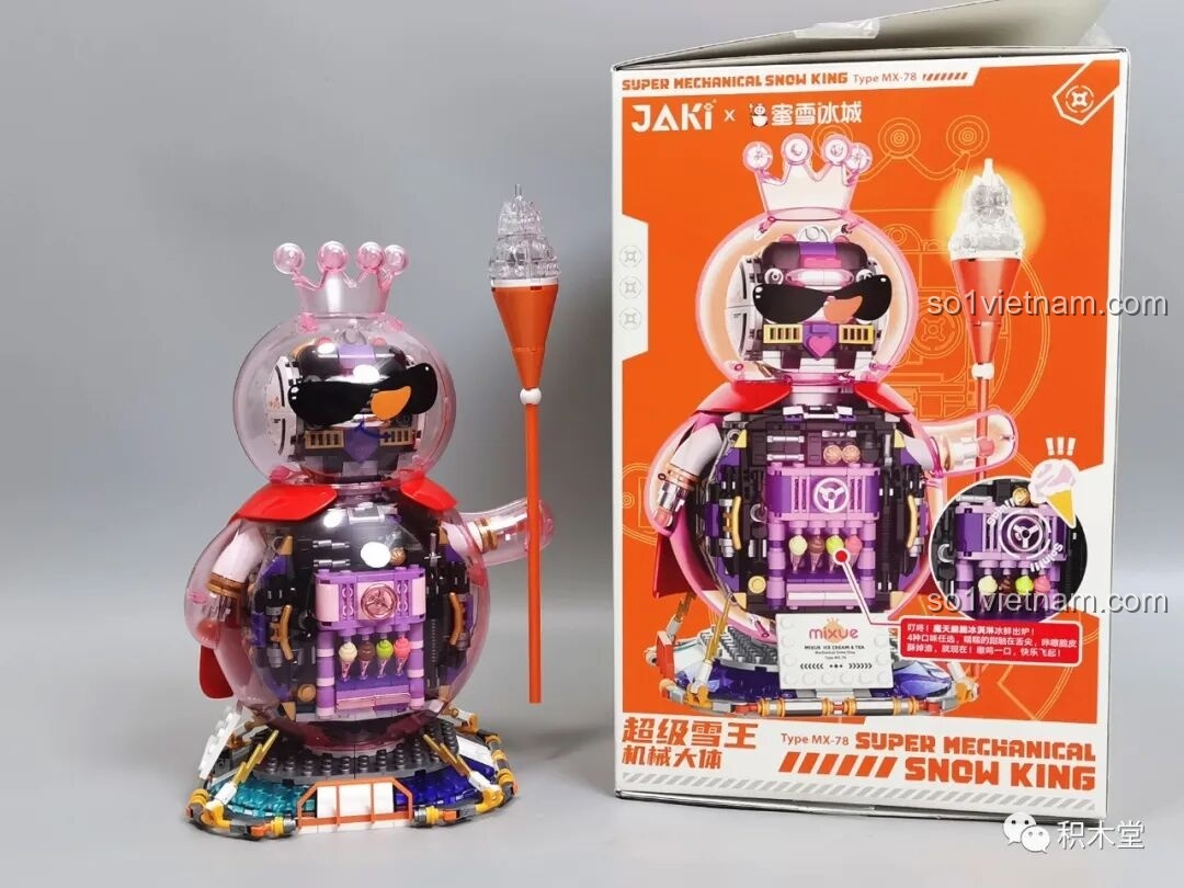Chi tiết phần thân tròn của JAKI X Mixue Siêu Tuyết Vương