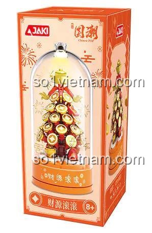 Hộp Nhạc "Cây Tiền Tài Lộc" JAKI 【未知】cygg - Bộ lắp ghép trang trí có nắp đậy chống bụi, âm thanh du dương