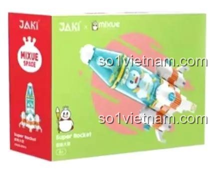 Hộp bộ xếp hình Tên lửa không gian Vua Tuyết JAKI XWZB-23014, chất lượng đảm bảo, đáng tiền cho bé trai 6 tuổi.