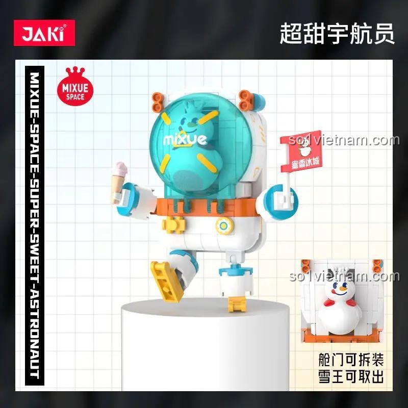 bộ đồ chơi Vua Tuyết Phi Hành Gia JAKI XWZB-23017, đồ chơi lắp ghép Phi Hành Gia Vua Tuyết, mô hình Vua Tuyết tháo rời, giá rẻ cho bé gái 6 tuổi
