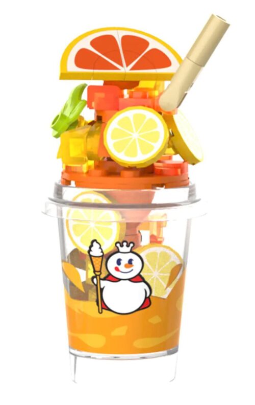 Mô hình ly trà chanh Mixue Bingcheng JAKI XWZB-23025, đồ chơi lắp ghép cho bé gái 8 tuổi, có âm thanh vui tai