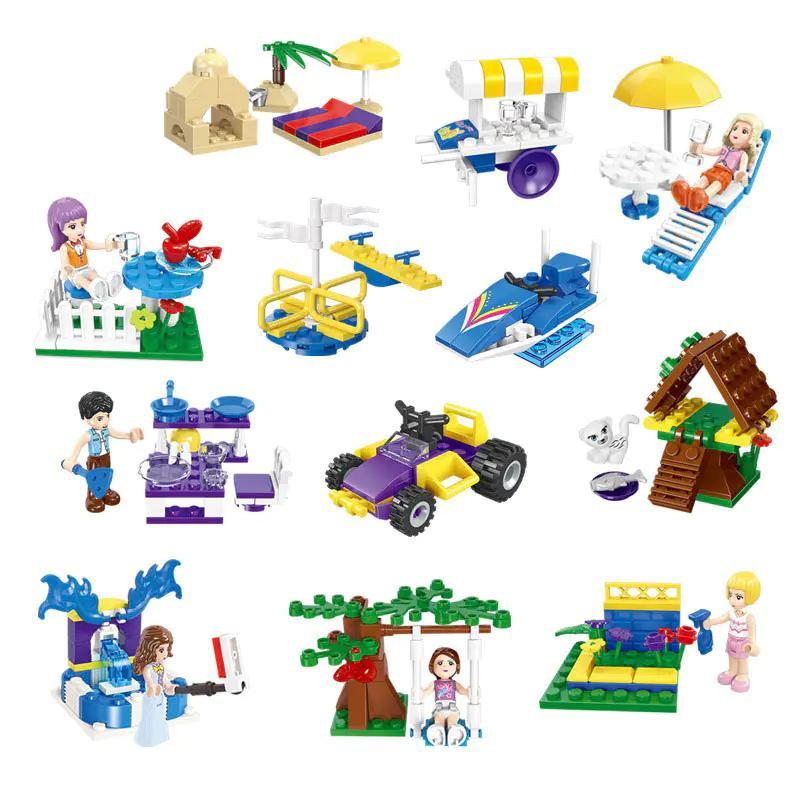 Bộ lắp ghép JIESTAR 20392 Mô hình Thiên thần Mơ mộng với 12 mô hình lắp ráp khác nhau, 336 chi tiết, phù hợp cho bé gái 6 tuổi