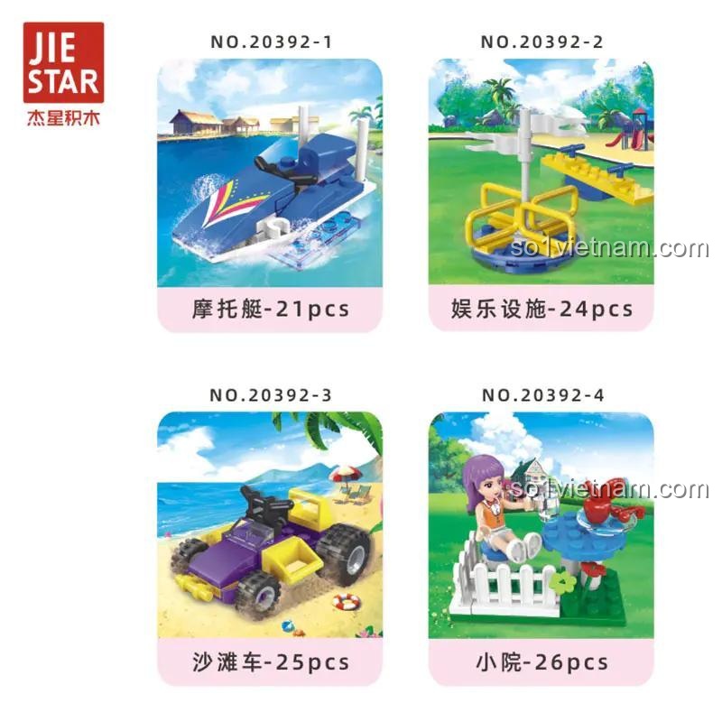 Hộp sản phẩm JIESTAR 20392 Mô hình Thiên thần Mơ mộng, chi tiết hộp sản phẩm