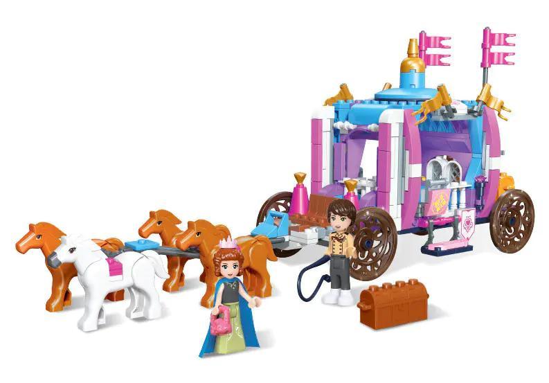 Bộ đồ chơi Nữ Hoàng Jielina: Xe Ngựa Mơ Mộng JIESTAR 20406