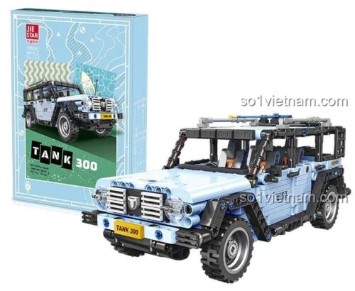 Hộp sản phẩm Xe Jeep Địa Hình Tank 300 JIESTAR 58126 - Bộ lắp ghép xe địa hình cho bé trai