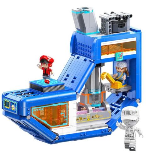 Mô hình chính của bộ lắp ghép Nhà Máy Dạ Dày Jialezhuan 32004, chủ đề Tế Bào Làm Việc, với 3 minifigures, phù hợp cho cả con trai và con gái từ 12 tuổi.