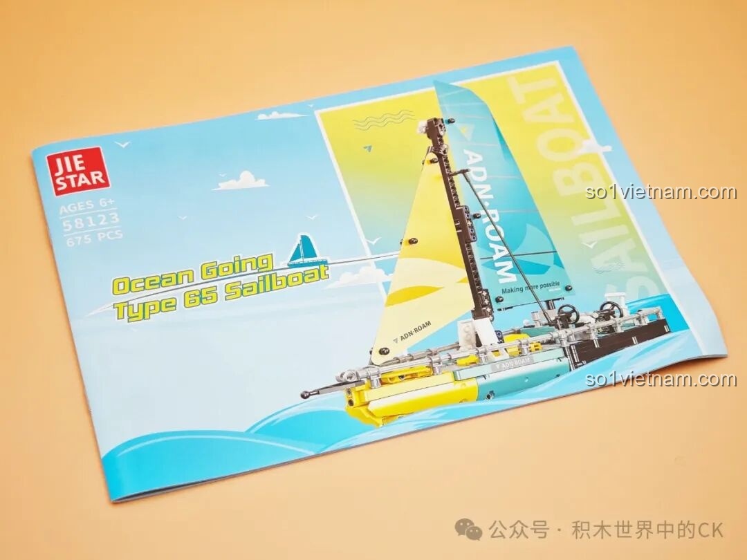 Sách hướng dẫn lắp ráp bộ JIESTAR 58123 Thuyền Buồm Vượt Biển