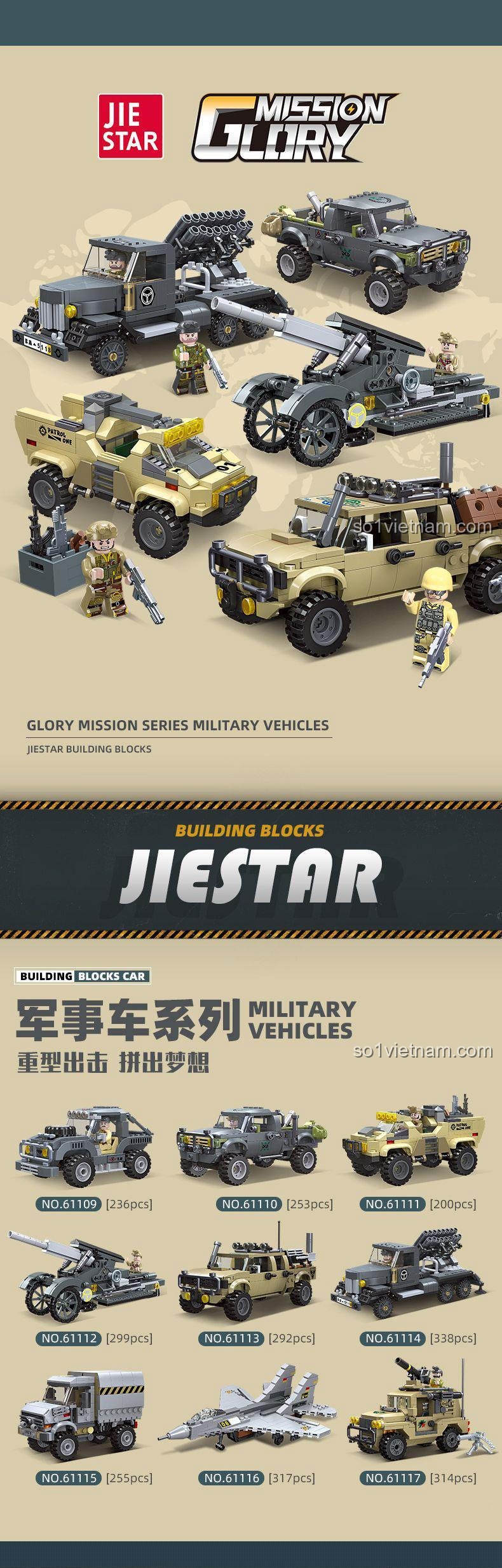 Các mẫu xe quân sự JIE STAR dòng Military Vehicles