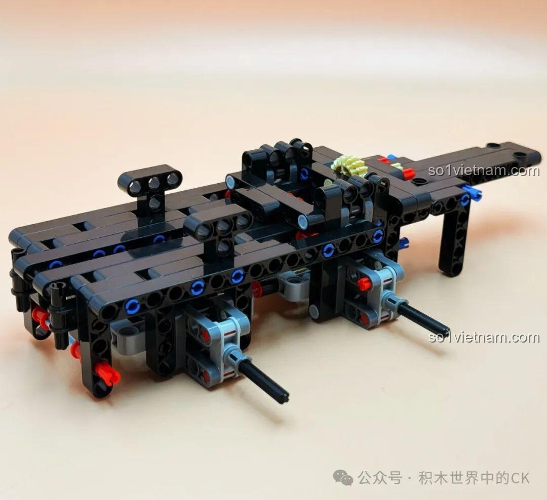 Các túi chi tiết của bộ lắp ghép Jie Star JJ9070 Xe Đầu Kéo Scania, đồ chơi mô hình xe tải Scania 1708 mảnh.