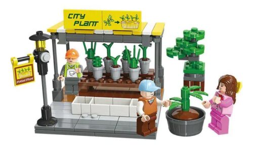 Bộ lắp ghép JIESTAR 20525 Cửa hàng cây cảnh 234 mảnh ghép cho bé 6 tuổi