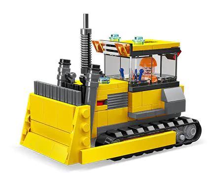 bộ lắp ghép Xe Ủi Đất, đồ chơi lắp ráp Xe Công Trình giá tốt cho bé trai 6 tuổi