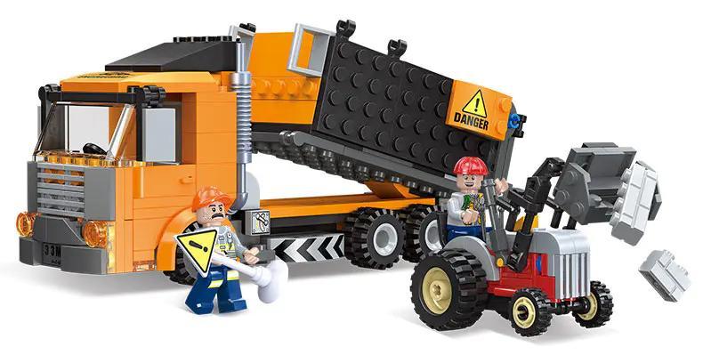 Bộ lắp ghép xe ben công trình JIESTAR 51031 cho bé trai 6 tuổi, giá rẻ, chất lượng cao.