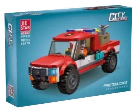 bộ lắp ghép Xe Công Cụ Cứu Hỏa JIESTAR 52019, đồ chơi lắp ráp cho Con trai 6 tuổi, giá tốt, hình ảnh hộp sản phẩm