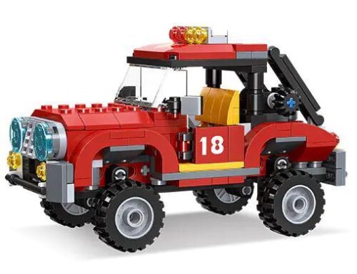 Bộ lắp ráp Xe Cứu Hỏa Địa Hình JIESTAR 52023, đồ chơi xếp hình 305 chi tiết giá rẻ cho bé trai 6 tuổi.