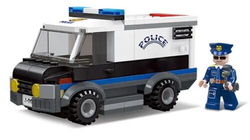 Bộ lắp ghép Xe Cảnh Sát Chỉ Huy JIESTAR 54106 với minifigure cảnh sát và chó nghiệp vụ, đồ chơi lắp ráp giá tốt cho bé trai 6 tuổi phát triển tư duy.
