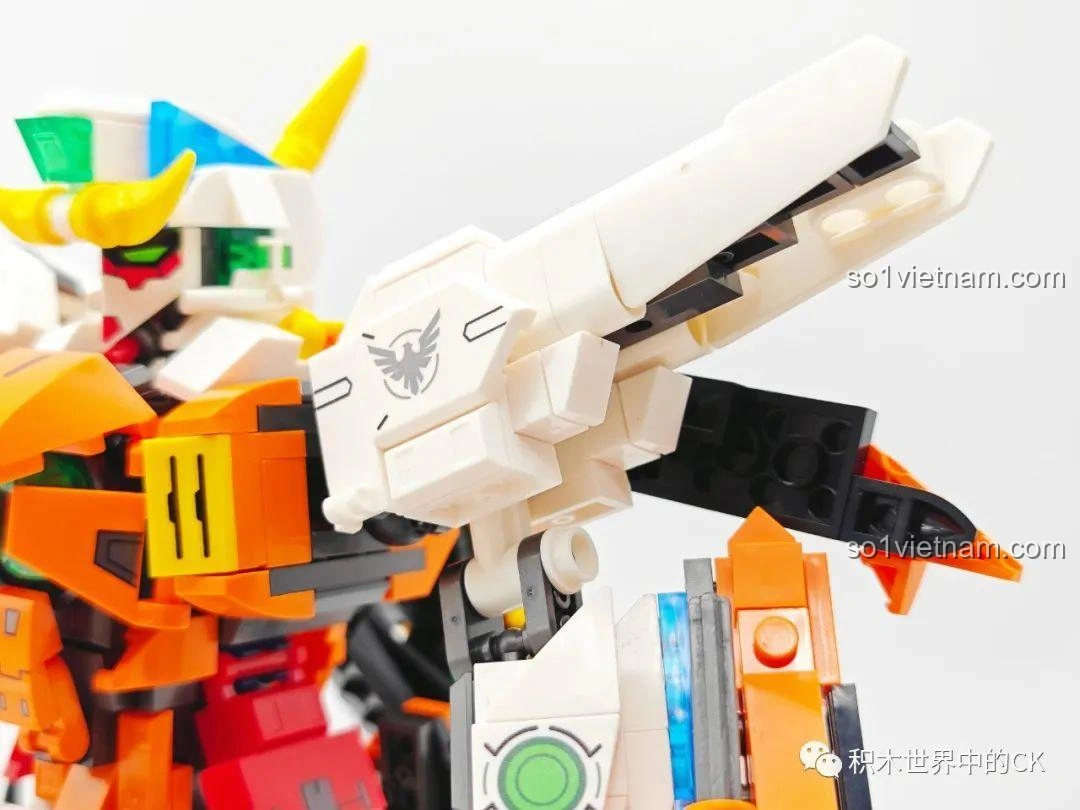 Cận cảnh súng trường GN Beam Rifle của JIESTAR 58030 Gundam Kyriosgn-003, với các chi tiết sắc sảo