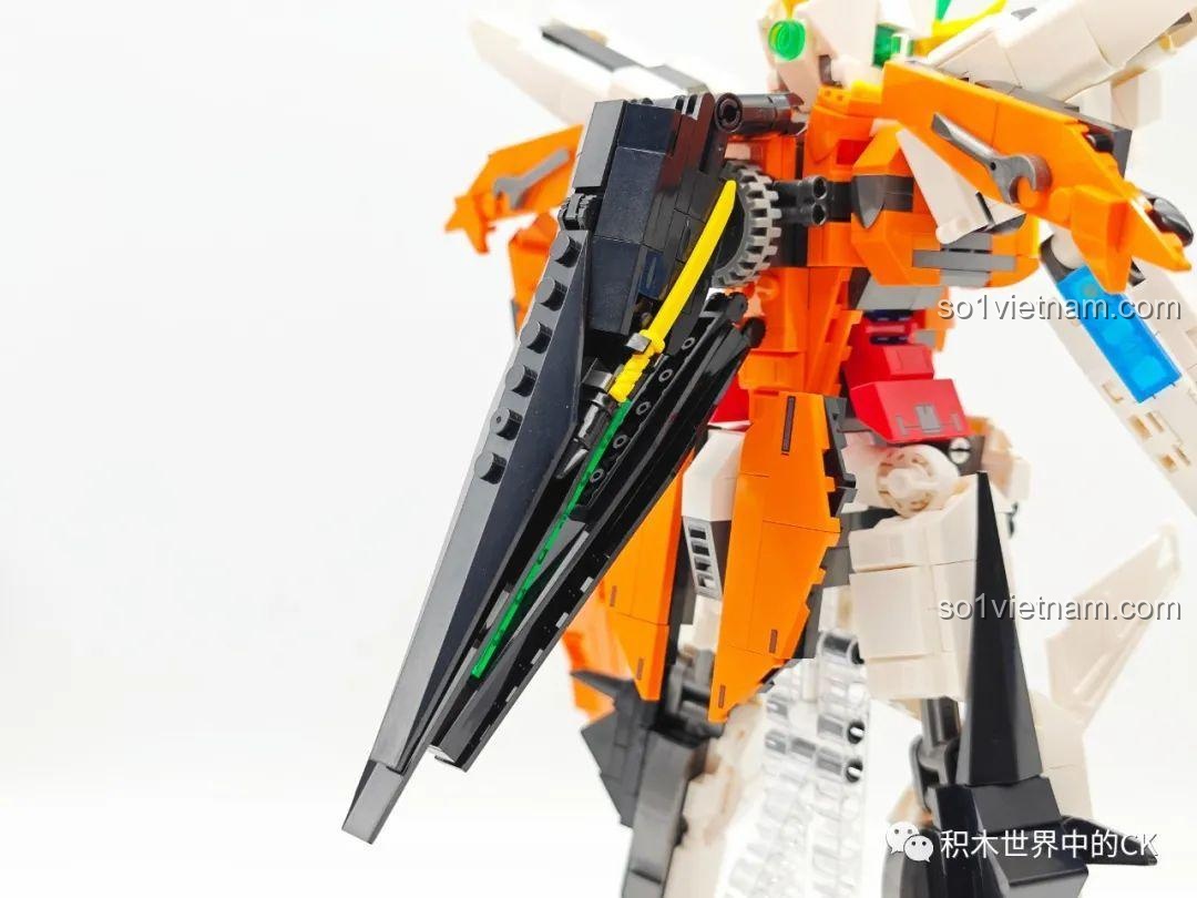 Cận cảnh vũ khí JIESTAR 58030 bộ xếp hình Robot Gundam Kyriosgn-003, chi tiết tinh xảo, giá tốt.