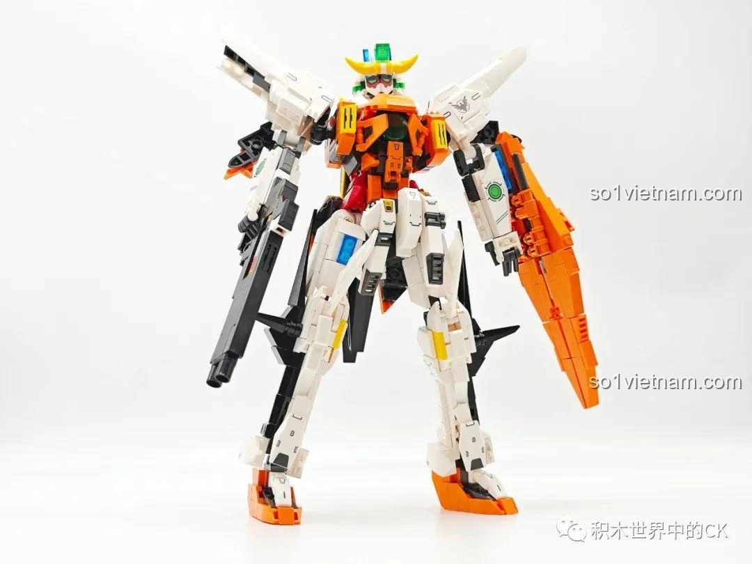 JIESTAR 58030 Gundam Kyriosgn-003 trong tư thế bay lượn, sẵn sàng biến hình thành Mobile Armor