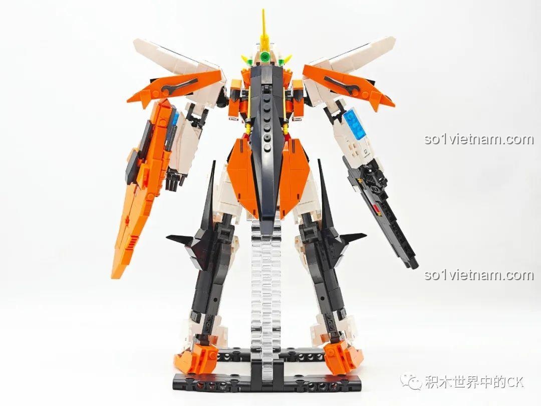 Mô hình JIESTAR 58030 đồ chơi mô hình Gundam Chủ Thiên Sứ từ bên trái, khả năng biến hình độc đáo.