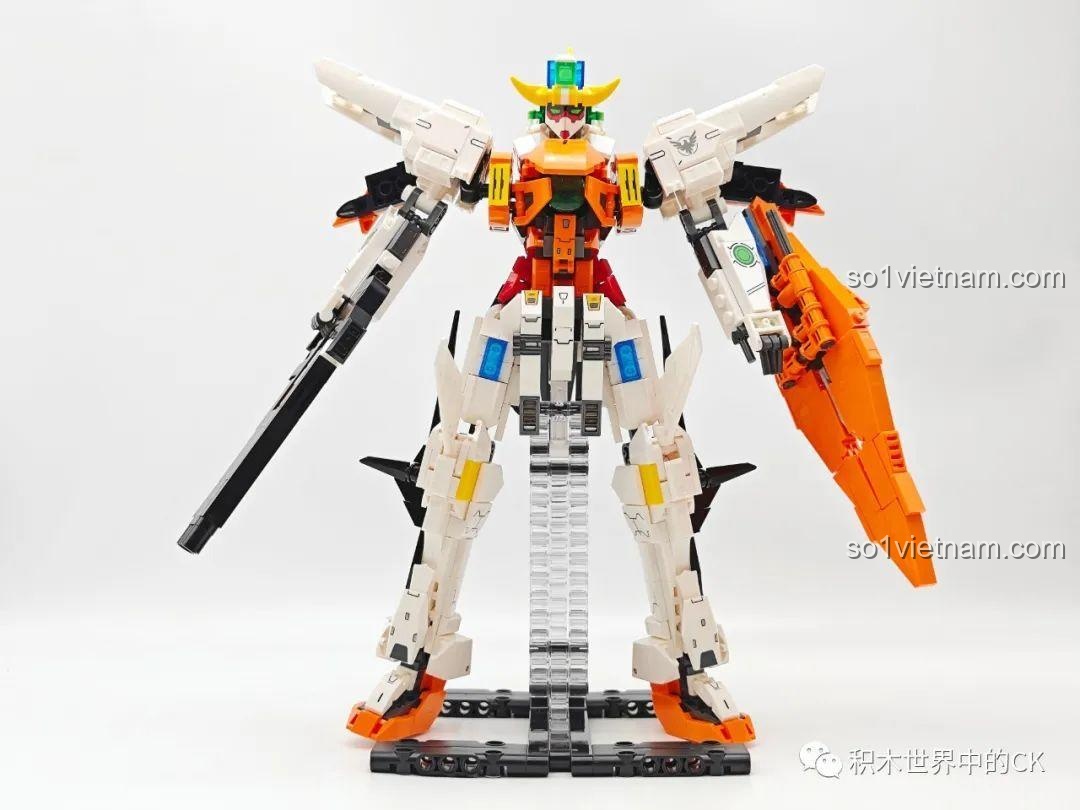 Mô hình JIESTAR 58030 bộ xếp hình Robot Gundam Kyriosgn-003 với vũ khí, sẵn sàng chiến đấu, cho bé trai.