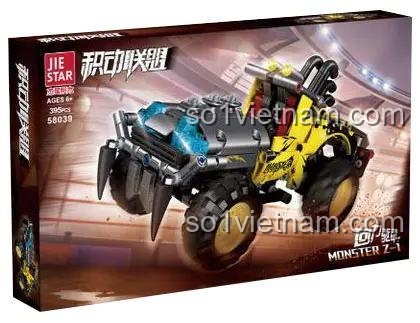 Hộp bộ lắp ráp JIESTAR 58039 Xe địa hình Monster Z-I, quà tặng sáng tạo cho con trai, chất lượng cao.