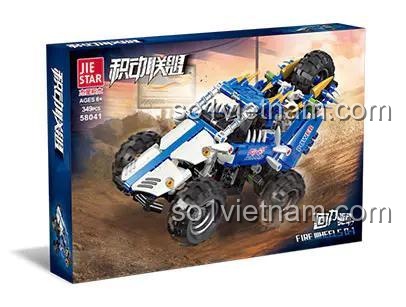 Mua bộ xếp hình 58041 Quái xế địa hình từ JIESTAR, 349 mảnh ghép chất lượng cao, tương thích hoàn toàn với LEGO Technic.