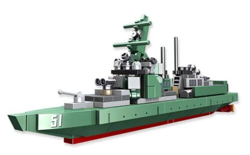 bộ lắp ghép Tàu Khu Trục Lớp Arleigh Burke JIESTAR 58043 mô hình quân sự cho bé trai 6 tuổi giá tốt