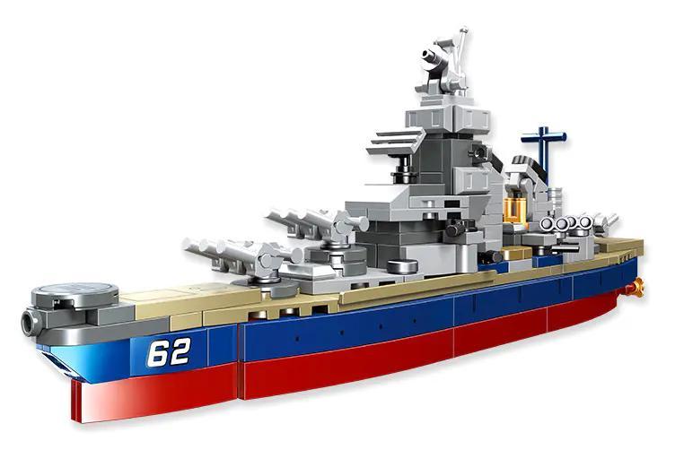 bộ lắp ghép Tàu Chiến Hạm Iowa JIESTAR 58044 giá rẻ, đồ chơi mô hình Chiến hạm Iowa cho con trai 6 tuổi