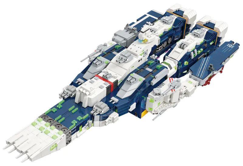 Hộp sản phẩm đồ chơi mô hình JIESTAR 58144 Tàu chiến không gian SDF-1 Macross, 4682 mảnh ghép, quà tặng con trai 14 tuổi