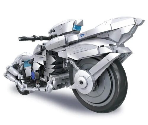 bộ lắp ghép Mô tô Saber Motored Cuirassier JIESTAR 58227 màu trắng, đồ chơi mô hình cho con trai 8 tuổi, giá tốt