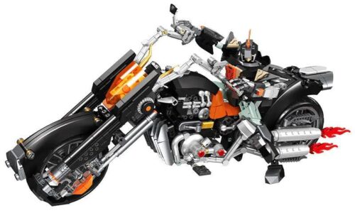 Mô hình chính của bộ lắp ráp Mô tô Bandit biến hình JIESTAR 58281, một món đồ chơi mô hình cực ngầu cho con trai 14 tuổi.