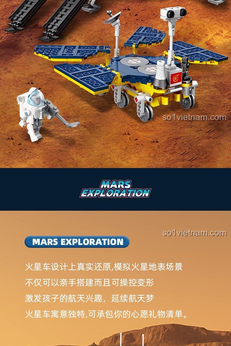 Giới thiệu bộ Tàu Đổ Bộ Sao Hỏa JIESTAR, khơi dậy hứng thú khám phá không gian cho trẻ em, một món quà ý nghĩa.