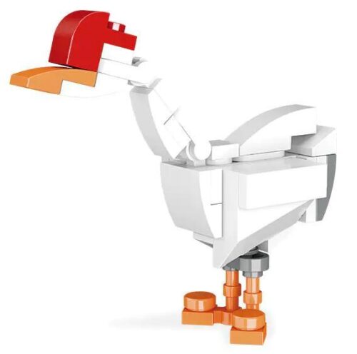 Bộ lắp ghép JIESTAR 59120 mô hình Chú Ngỗng Trắng dễ thương cho bé gái 6 tuổi, giá rẻ.