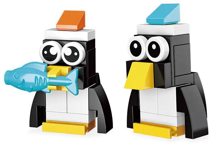 bộ đồ chơi Chim cánh cụt Jiestar 59123, mô hình đáng yêu cho bé trai và bé gái 6 tuổi, giá rẻ.