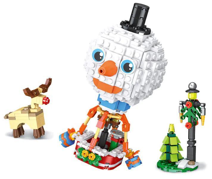 Bộ đồ chơi Khinh khí cầu Người tuyết JIESTAR 59144, đồ chơi sáng tạo cho bé trai và bé gái 6 tuổi, chất lượng cao, giá tốt