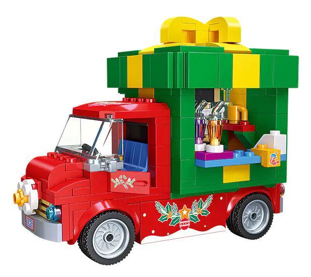 bộ đồ chơi Xe Tải Quà Tặng Giáng Sinh JIESTAR 59146 315 mảnh ghép, đồ chơi mô hình chủ đề Giáng Sinh cho bé trai bé gái 6 tuổi, giá tốt