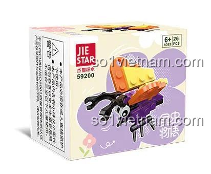 Hộp đồ chơi lắp ráp JIESTAR 59200 Bướm Côn Trùng chất lượng cao, phù hợp bé 6 tuổi, giá tốt.