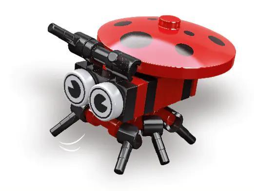 JIESTAR Bọ rùa lắp ráp, bộ lắp ghép Bọ Rùa Bảy Chấm, mô hình côn trùng đáng yêu cho bé 6 tuổi, giá tốt