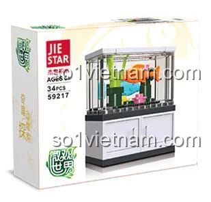 Hộp đồ chơi mô hình Bể Cá Cảnh Để Bàn 59217, quà tặng sáng tạo cho bé gái.