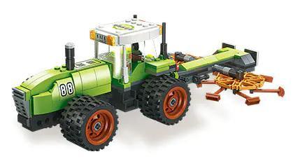 bộ lắp ghép Máy Lượm Cỏ Xoay JIESTAR 59226, mô hình nông nghiệp chân thực, đồ chơi lắp ráp cho bé trai 6 tuổi, giá tốt