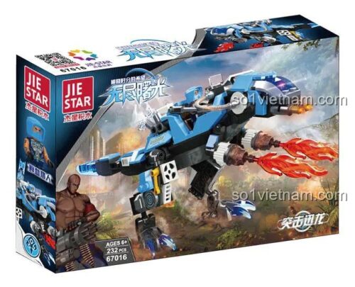 Hộp đồ chơi lắp ráp JIESTAR 67016 Khủng Long Cơ Khí Tấn Công Endless Dawn, bộ khối lắp ghép Mecha Khủng Long Tấn Công cho bé trai 6 tuổi, giá rẻ