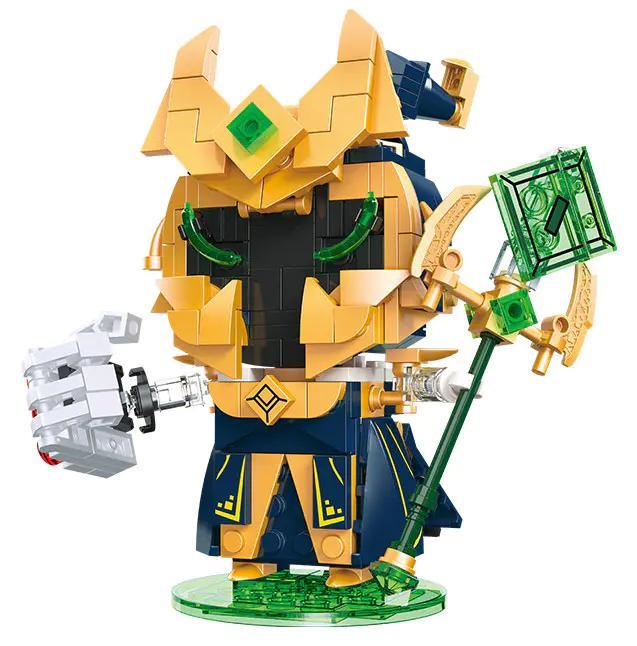 Bộ đồ chơi JIESTAR 87301-2 Trùm Cuối Veigar Q-version, mô hình phù thủy hắc ám cho bé trai 6 tuổi, giá tốt