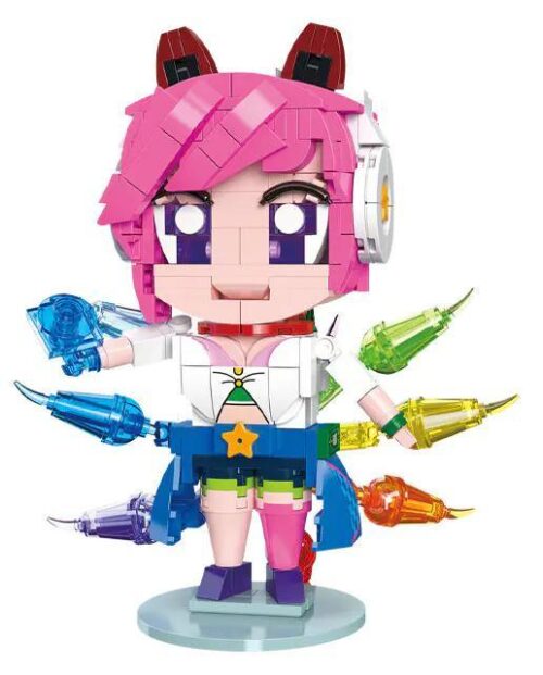 Bộ lắp ghép Điện Văn Nữ Thần Ahri JIESTAR 87305-2 Q-version, đồ chơi lắp ráp cho bé gái 6 tuổi, giá tốt