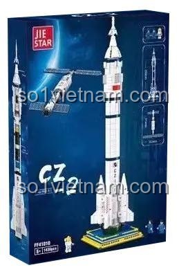 Hộp bộ đồ chơi FF41010 Tên lửa đẩy Long March 2, món quà ý nghĩa cho bé trai yêu thích không gian.