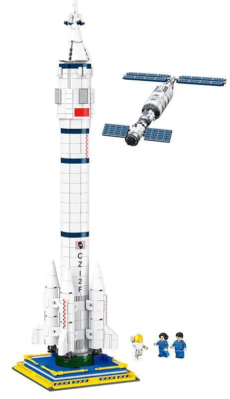 bộ lắp ghép Tên lửa Trường Chinh 2 JIESTAR FF41010, mô hình cao 65cm cho bé trai 6 tuổi, giá rẻ.
