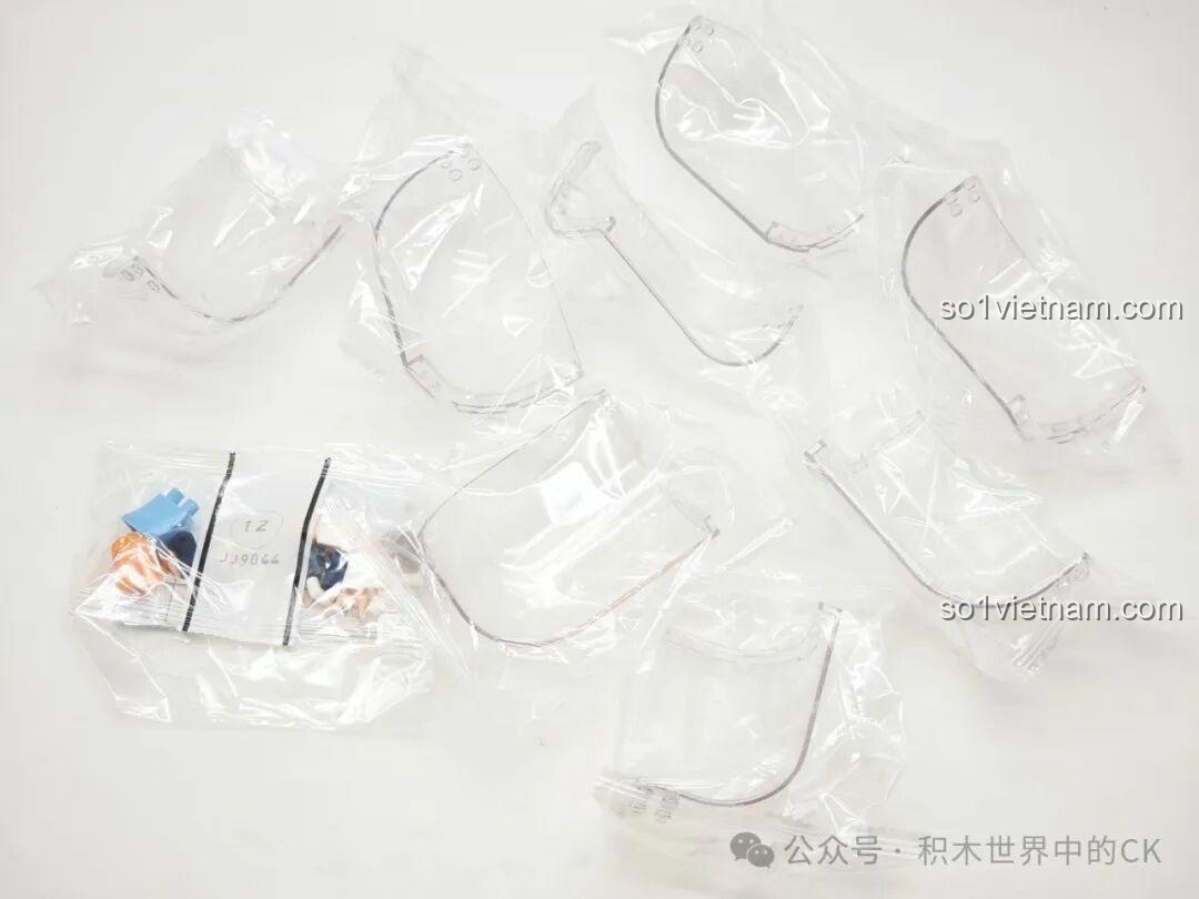 Các mảnh kính trong suốt cong vút, chất lượng cao của bộ lắp ghép JIESTAR JJ9044 Vườn Bách Thảo.