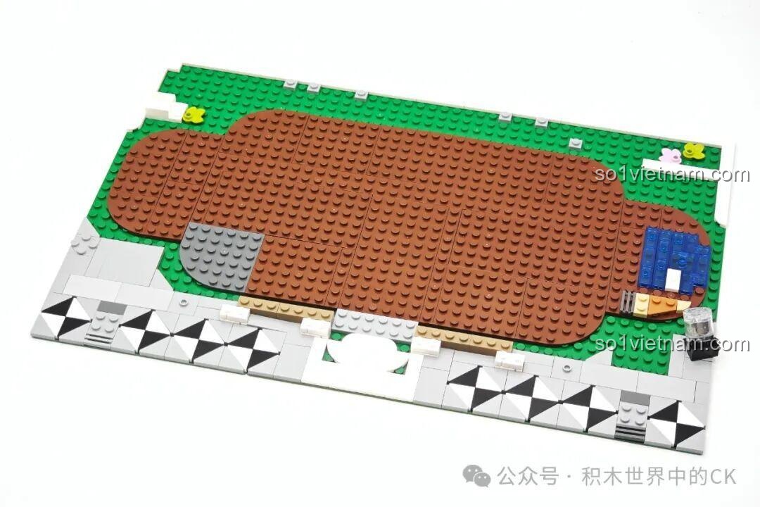 Nền móng và các mảnh ghép đầu tiên của mô hình Vườn Bách Thảo Tân Cổ Điển JIESTAR JJ9044.